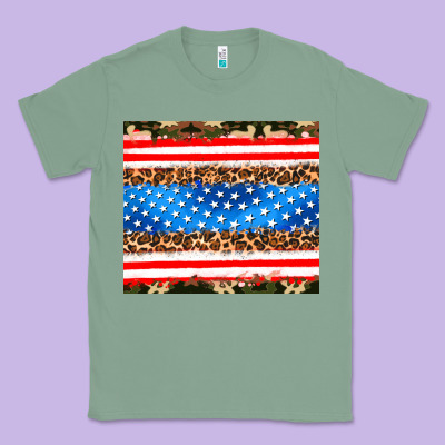 Usa Camouflage American Flag Classic Tee Designed By Adodesignshop