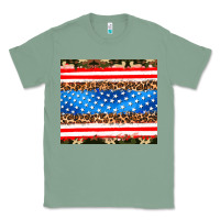 Sage usa camouflage american flag Classic Tee - AdoDesignShop