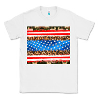 White usa camouflage american flag Classic Tee - AdoDesignShop
