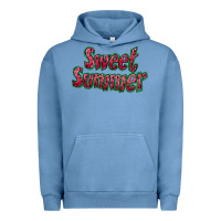 Pigment Pebble Blue sweet summer watermelon Urban Hoodie - NancyCooperArtShop