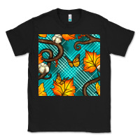 Black autumn leaves seamless pattern Classic Tee - BundleAndBundleShop