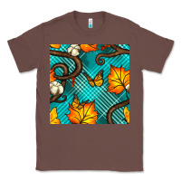 Chestnut autumn leaves seamless pattern Classic Tee - BundleAndBundleShop