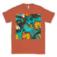 Copper autumn leaves seamless pattern Classic Tee - BundleAndBundleShop