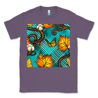 Lavender autumn leaves seamless pattern Classic Tee - BundleAndBundleShop