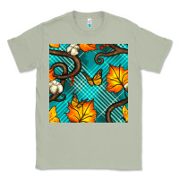 Matcha autumn leaves seamless pattern Classic Tee - BundleAndBundleShop