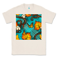 Natural autumn leaves seamless pattern Classic Tee - BundleAndBundleShop