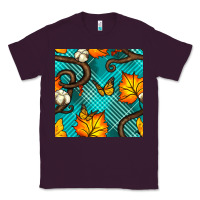 Plum autumn leaves seamless pattern Classic Tee - BundleAndBundleShop