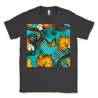 Smoke autumn leaves seamless pattern Classic Tee - BundleAndBundleShop