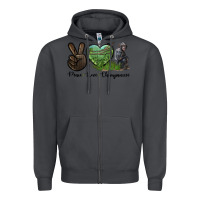 Smoke Peace Love Chimpanzee Zipper Hoodie - LillyAllenDesigns