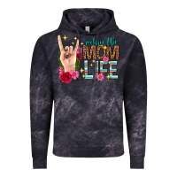 Cloud Black rockin the mom life mothers day Vintage Hoodie - texasbilliewilder