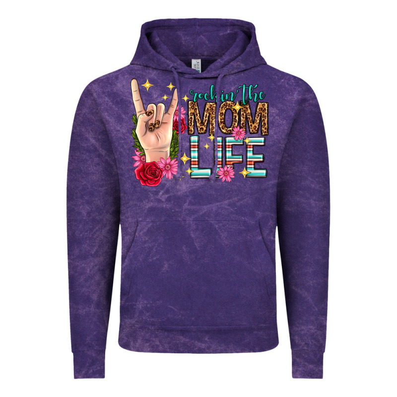 Rockin The Mom Life Mothers Day Vintage Hoodie by texasbilliewilder | Teevron