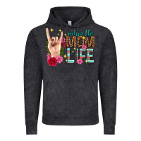 Vintage Black rockin the mom life mothers day Vintage Hoodie - texasbilliewilder