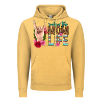 Vintage Mustard rockin the mom life mothers day Vintage Hoodie - texasbilliewilder