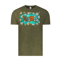 Western Daisy Mama Skinny Metal Can Holder Vintage Tee | Teevron