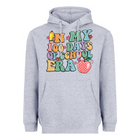 Heather Grey in my 100 days of school era Heavyweight Hoodie - MaliasSmallBusiness