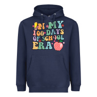 Navy in my 100 days of school era Heavyweight Hoodie - MaliasSmallBusiness