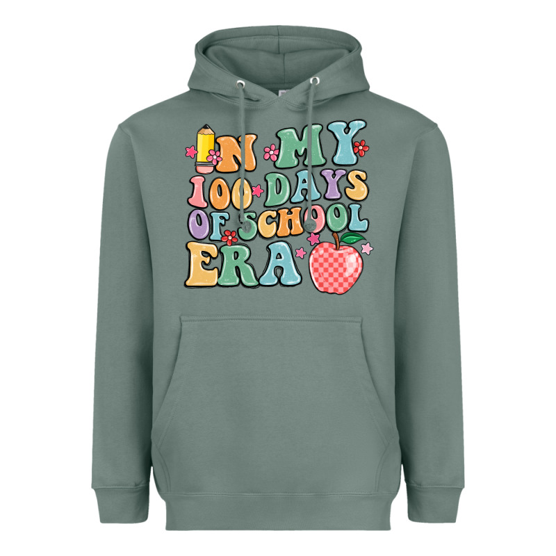 In My 100 Days Of School Era Heavyweight Hoodie by MaliasSmallBusiness | Teevron