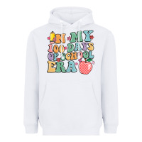 White in my 100 days of school era Heavyweight Hoodie - MaliasSmallBusiness