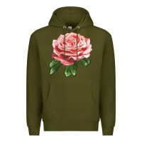 Army Green America Rose Premium Hoodie - LillyAllenDesigns