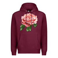 Burgundy America Rose Premium Hoodie - LillyAllenDesigns