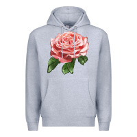 Heather Grey America Rose Premium Hoodie - LillyAllenDesigns