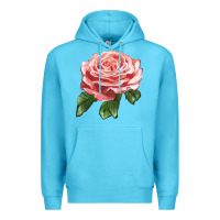Ocean Blue America Rose Premium Hoodie - LillyAllenDesigns