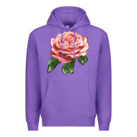 Purple America Rose Premium Hoodie - LillyAllenDesigns