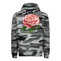 Slate Camo America Rose Premium Hoodie - LillyAllenDesigns