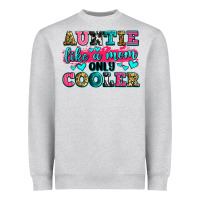 Heather Grey auntie like a mom only cooler Heavyweight Sweatshirt - Zillion Design Studio