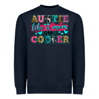 Navy auntie like a mom only cooler Heavyweight Sweatshirt - Zillion Design Studio