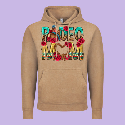 Rodeo Mom Mothers Day Vintage Hoodie Designed By Texasbilliewilder