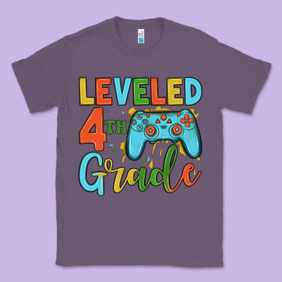Leveled 4th Grade Classic Tee Designed By Jahusdesignshop