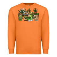 Carrot plant lover coffee cups Premium Sweatshirt - NancyCooperArtShop