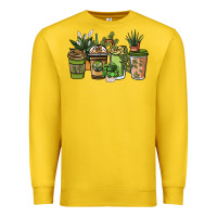 Lemon plant lover coffee cups Premium Sweatshirt - NancyCooperArtShop