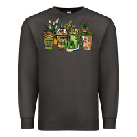 Smoke plant lover coffee cups Premium Sweatshirt - NancyCooperArtShop