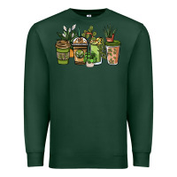 Sports Green plant lover coffee cups Premium Sweatshirt - NancyCooperArtShop