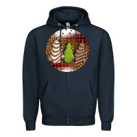 Navy Christmas tree cakes Christmas Zipper Hoodie - Jasminsmagicworld
