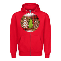 Red Christmas tree cakes Christmas Zipper Hoodie - Jasminsmagicworld