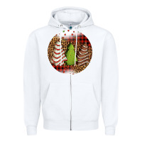 White Christmas tree cakes Christmas Zipper Hoodie - Jasminsmagicworld