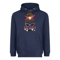 Navy softball mom Heavyweight Hoodie - MaliasSmallBusiness