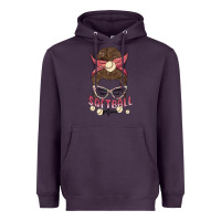 Plum softball mom Heavyweight Hoodie - MaliasSmallBusiness