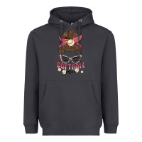 Smoke softball mom Heavyweight Hoodie - MaliasSmallBusiness