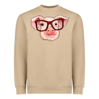 Mushroom pig with red glasses Heavyweight Sweatshirt - RanaPortraitStore