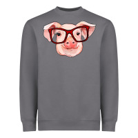 Storm pig with red glasses Heavyweight Sweatshirt - RanaPortraitStore