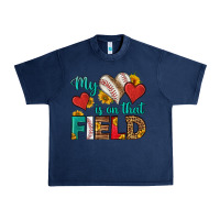 Navy my heart is on that field baseball Urban Heavy Tee - HRA Design Shop