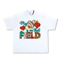 White my heart is on that field baseball Urban Heavy Tee - HRA Design Shop