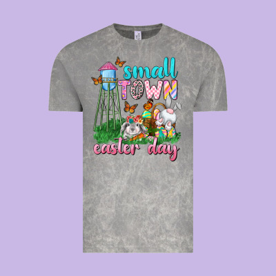 Small Town Easter Day Vintage Tee Designed By Neo Western