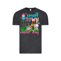 Vintage Black Small Town Easter Day Vintage Tee - Neo Western