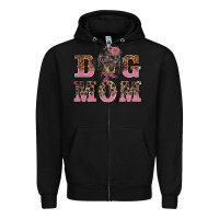 Black dog mom dachshund Zipper Hoodie - BarkalooDesign