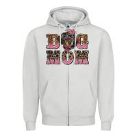 Dove Grey dog mom dachshund Zipper Hoodie - BarkalooDesign